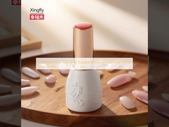 شعار مخصص 16ml مربع فارغة غيل الأشعة فوق البنفسجية أظافر البولندي زجاج الزجاج