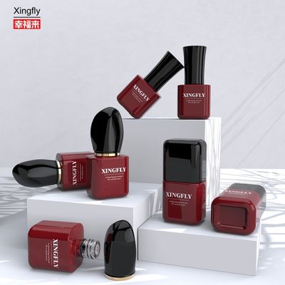 8ml خصيص فريدة من نوعها واضحة خالية جيل الزجاج جيل زجاجية مع فرشاة الغطاء