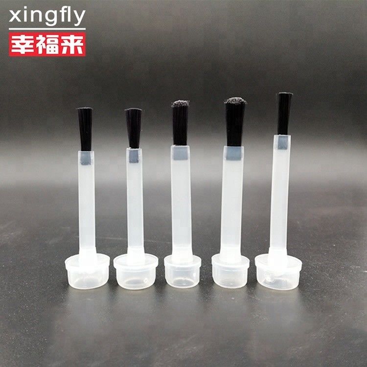 فرشاة طلاء الأظافر من نوع PE مسطح فرشاة طلاء أظافر Dupont
