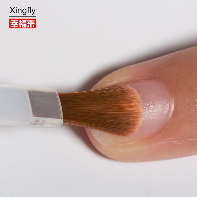 فرشاة أظافر نايلون استبدال فرشاة لـ Gel Nail Polish Base Top Coat Nail Glue Oil