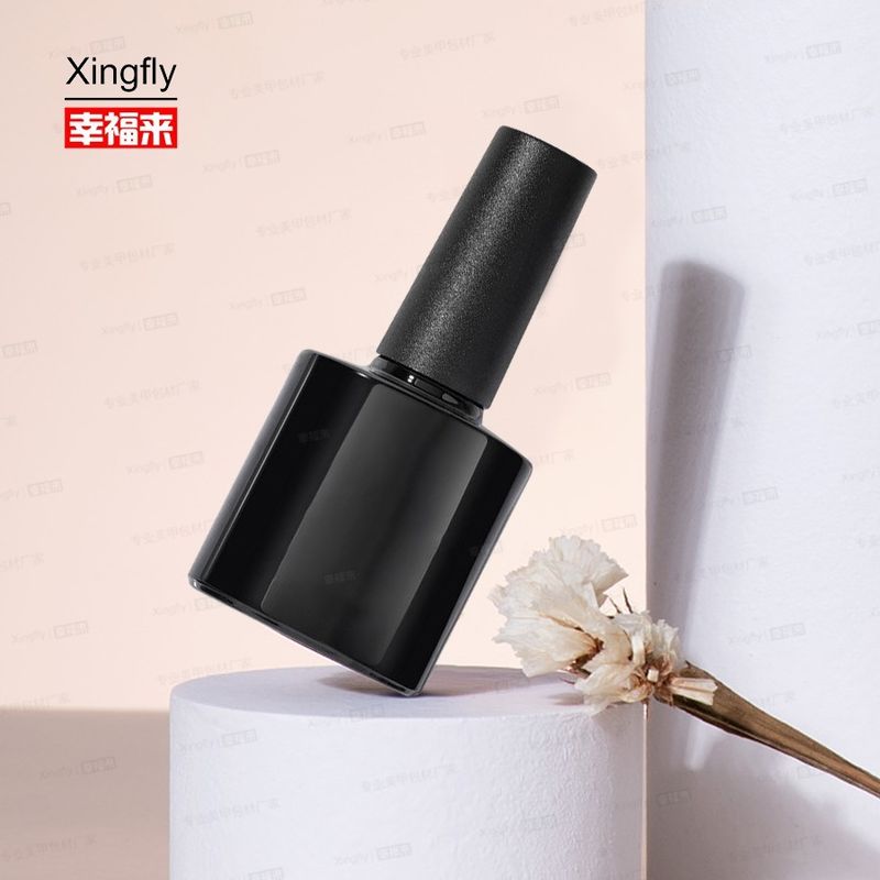 زجاجة زجاجية فارغة مع فرشاة غطاء مصنع بيع بالجملة لـ UV Gel nail polish