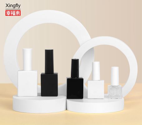 زجاجية عنق الزجاجة 5ml زجاجة طلاء الأظافر غلاف جيل UV مع فرشاة وقبعة