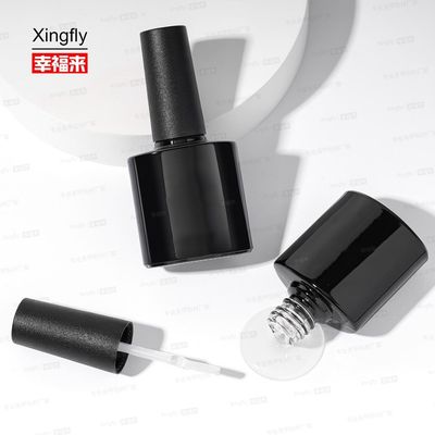 زجاجة زجاجية فارغة مع فرشاة غطاء مصنع بيع بالجملة لـ UV Gel nail polish