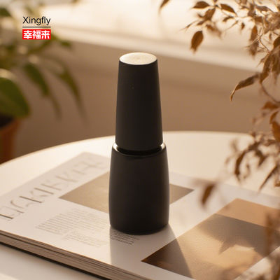 زجاجة طلاء أظافر مستديرة سعة 15 مل مع غطاء أسود مجموعة طلاء جل فارغة جل UV